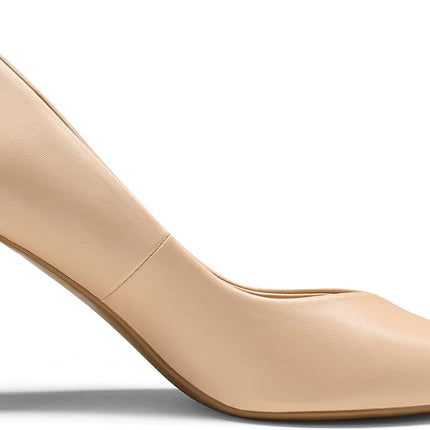 DREAM PAIRS Women's High Block Heel Court Shoes Party Shoes Elegant | High quality slip on bridal shoe with chunky heel and pointed closed cap