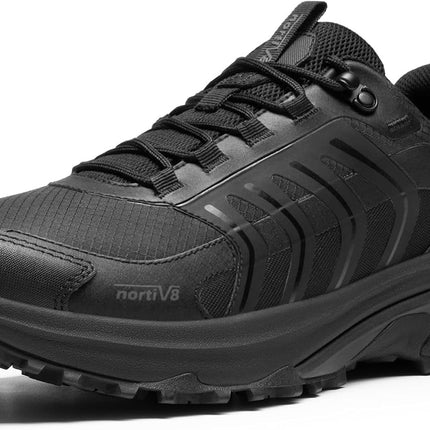 NORTIV 8 Armadillo FieldLite Men's Hiking Shoes | Non-slip waterproof lightweight 4-in-1 rebound technology for comfort outdoor trekking camping climbing daily trainers