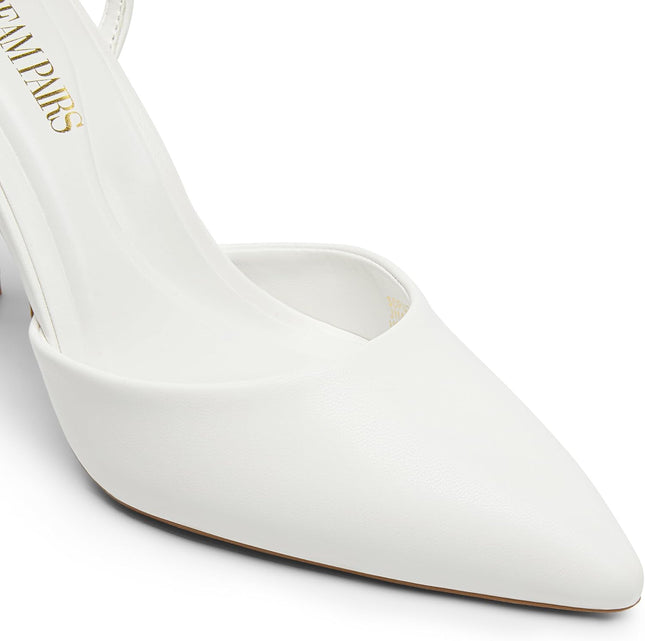 DREAM PAIRS High Heels Lace Pumps | Ankle Strap and Stiletto Heel Elegant Bridal Shoes Evening Shoes Party Bridal Shoes for Women