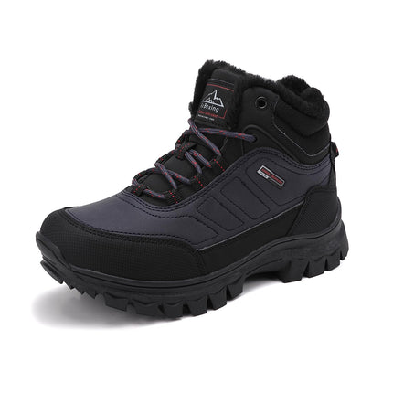 AX BOXING Winter Shoes Boys Hiking Shoes Lined Snow Boots Children Warm Lining Trekking Shoes Non-Slip Winter Boots Outdoor EU 34-40