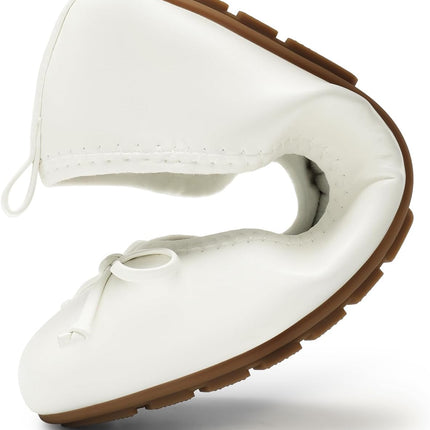 DREAM PAIRS Foldable Classic Ballet Flats for Women | Easy to transport, comfortable insole, arch support, flexible, foldable, easy to put on, elastic shaft