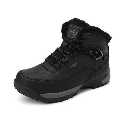 AX BOXING Winter Shoes Boys Hiking Shoes Lined Snow Boots Children Warm Lining Trekking Shoes Non-Slip Winter Boots Outdoor EU 34-40