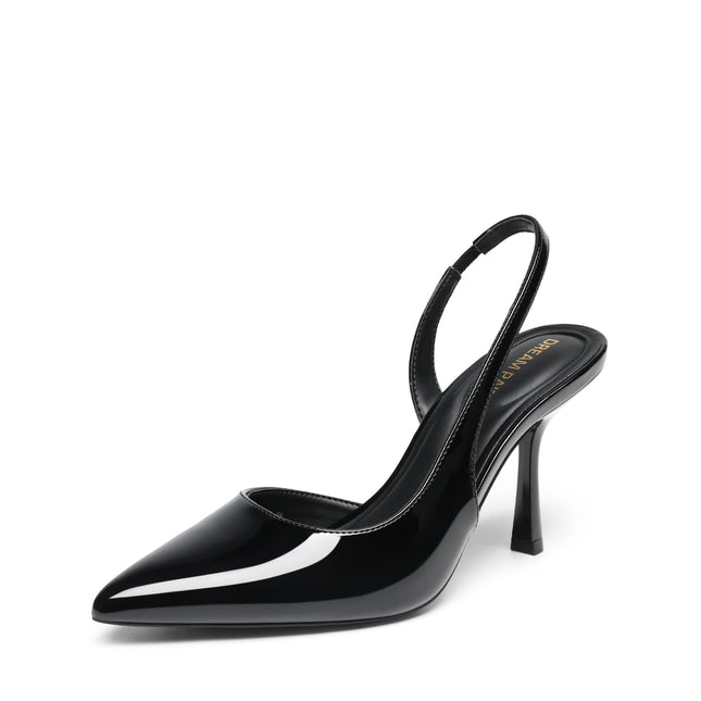 DREAM PAIRS Women's Slingback Court Shoes | Lace Kitten High Heels, D'Orsay Stiletto Heel, Comfortable Elegant Party Bridal Shoes
