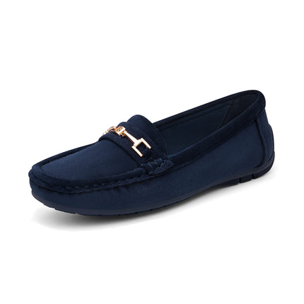 DREAM PAIRS Loafer Women's Comfortable Moccasins Slippers | Soft insole, flexible TPR sole, lightweight, non-slip, comfortable fit, classic look, for everyday use and office