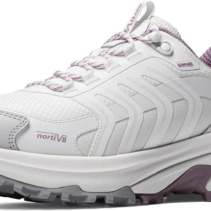 NORTIV 8 Armadillo FieldLite Women's Lightweight Hiking Shoes | 4-in-1 rebound technology waterproof for all day comfort non-slip outdoor trekking camping fashionable sneakers