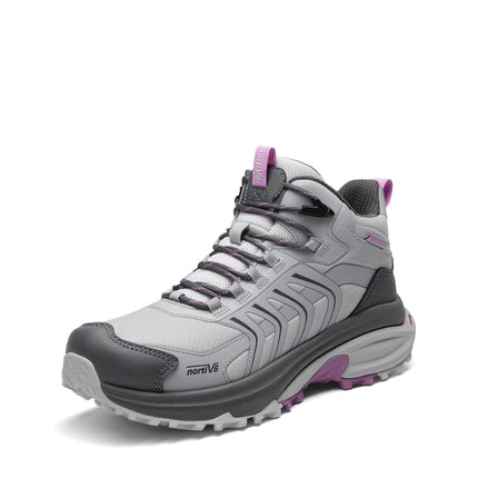 NORTIV 8 Women's Hiking Boots | 4-IN-1 Rebound Tech Leicht Wasserdicht Outdoor Trekking Rutschfest Bequem Knöchel Atmungsaktiv Boot für Camping Reisen
