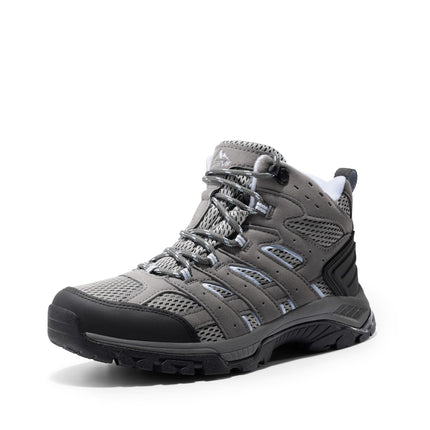 NORTIV 8 Women's Hiking Shoes, Trekking Shoes | Mesh upper breathable supportive heel outdoor shoes non-slip rubber outsole hiking boots hiking boots