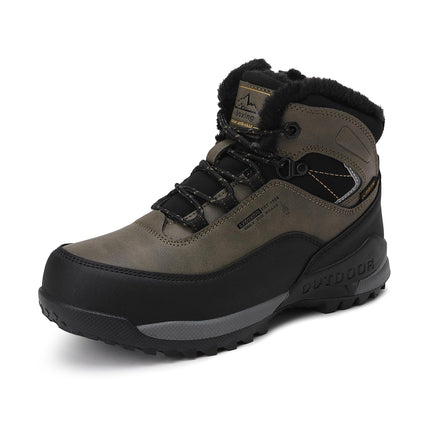 AX BOXING Winter Shoes Boys Hiking Shoes Lined Snow Boots Children Warm Lining Trekking Shoes Non-Slip Winter Boots Outdoor EU 34-40