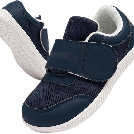 Unisex Kinder Outdoor Walking Turnschuhe Barfussschuhe Breiter Zehenraum Leichte Rutschsicher Sneaker Komfortabel Minimalistische für Jungen Mädchen Kleinkind Blau 23