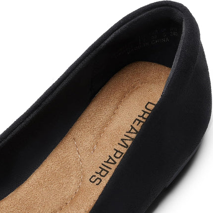 DREAM PAIRS Ballerinas Women's Pointed Flat Shoes | Elegant and fashionable style, faux leather or faux suede, pointed tapered, soft lining, non-slip, ideal for the office