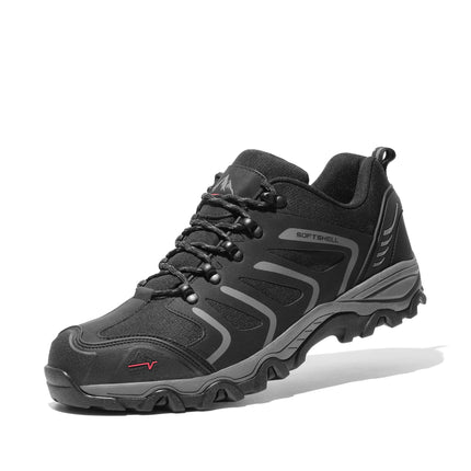 NORTIV 8 Men's Waterproof Hiking Shoes | Low Top Rubber Toe Cap Slip-Resistant Outsole Cushioned Comfort Provide Support for Hiking Trekking Outdoor Adventures