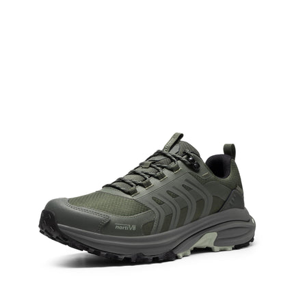 NORTIV 8 Armadillo FieldLite Men's Hiking Shoes | Non-slip waterproof lightweight 4-in-1 rebound technology for comfort outdoor trekking camping climbing daily trainers
