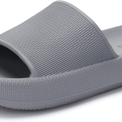 WHITIN Women's Slippers, Soft Bath Sandals with Thick Sole | Lightweight bathing slippers, non-slip quick-drying bathing shoes, summer cloud shoes