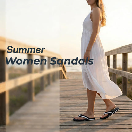 AX BOXING Flip Flops Women's Toe Separator Sandals Summer Flip Flops Comfortable Mules Beach Non-Slip EU 36-41