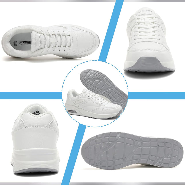 AX BOXING Shoes Men's Trainers Lightweight Casual Shoes Fashion Men's Shoes Sports Shoes Leather Walking Shoes Size 41-46 EU