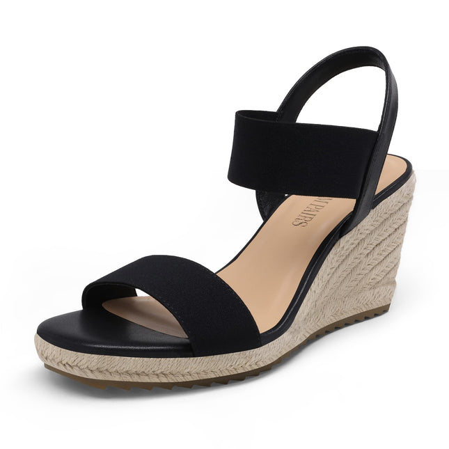 DREAM PAIRS Women's Wedge Sandals Wedge Sandals Open Toe Ankle Strap Espadrilles Sandals Wedge Heel Summer