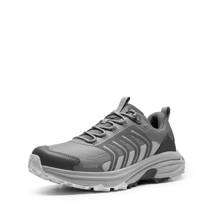 NORTIV 8 Armadillo FieldLite Men's Hiking Shoes | Non-slip waterproof lightweight 4-in-1 rebound technology for comfort outdoor trekking camping climbing daily trainers