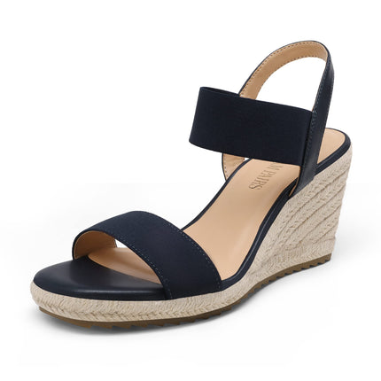DREAM PAIRS Women's Wedge Sandals Wedge Sandals Open Toe Ankle Strap Espadrilles Sandals Wedge Heel Summer