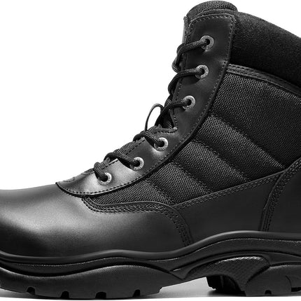 NORTIV 8 Men's Military Tactical Work Boots | Durable water resistant non-slip arch leather motorcycle combat boots combat boots combat boots hiking shoes