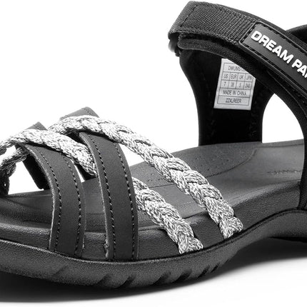 DREAM PAIRS Women's Sports Sandals with Padded EVA Footbed & Non-Slip Rubber Sole, Breathable Outdoor Sandals for Beach, Hiking & Everyday Use