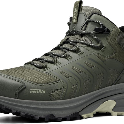 NORTIV 8 Armadillo FieldLite Men's Waterproof Pro Lightweight Outdoor Trekking Camping Climbing Shoes | 4-in-1 Rebound-Technologie SGS-Zugelassenen Wasserdichten Rutschfest Design Leichte Outdoor Trekking Camping Kletterschuhe