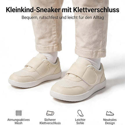 Unisex Kinder Barfussschuhe Breiter Zehenraum Sneaker Komfortabel Minimalistische Outdoor Walking Leichte Rutschsicher Turnschuhe für Jungen Mädchen Kleinkind Weiß 24