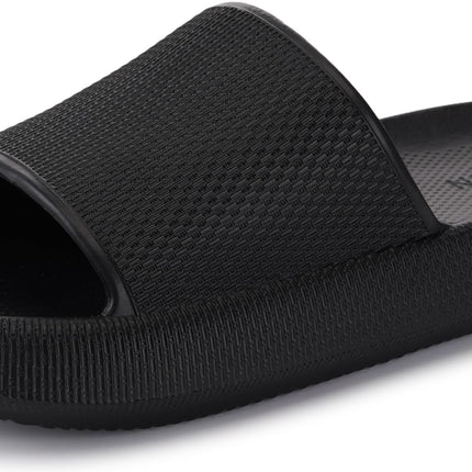 WHITIN Women's Slippers, Soft Bath Sandals with Thick Sole | Lightweight bathing slippers, non-slip quick-drying bathing shoes, summer cloud shoes