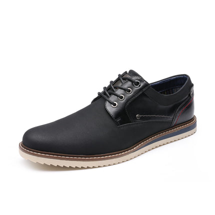 Bruno Marc Men's Lace-Up Shoes | Business suit shoes leisure derby casual shoes