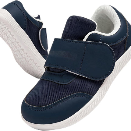 Unisex Kinder Outdoor Walking Turnschuhe Barfussschuhe Breiter Zehenraum Leichte Rutschsicher Sneaker Komfortabel Minimalistische für Jungen Mädchen Kleinkind Blau 22