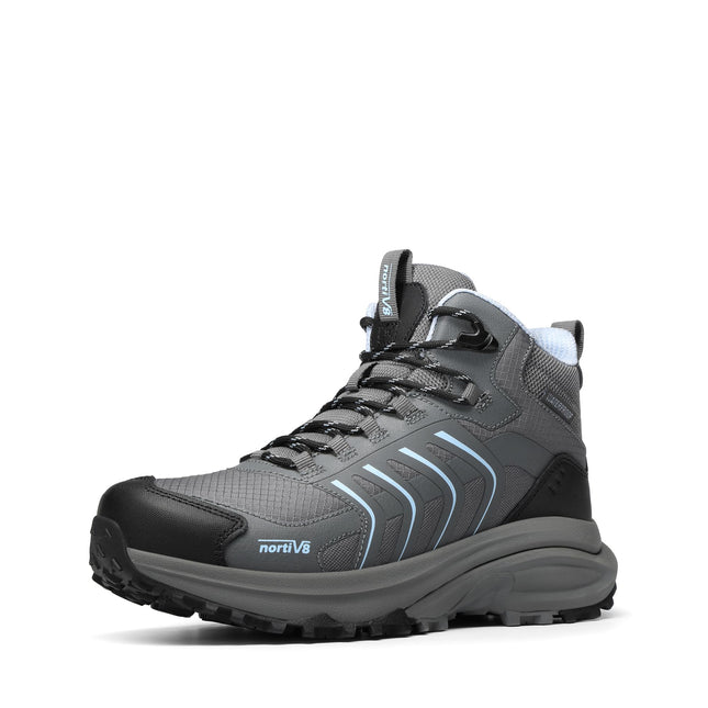 NORTIV 8 Women's Hiking Boots | 4-IN-1 Rebound Tech Leicht Wasserdicht Outdoor Trekking Rutschfest Bequem Knöchel Atmungsaktiv Boot für Camping Reisen