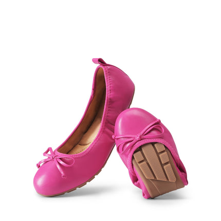 DREAM PAIRS Foldable Classic Ballet Flats for Women | Easy to transport, comfortable insole, arch support, flexible, foldable, easy to put on, elastic shaft