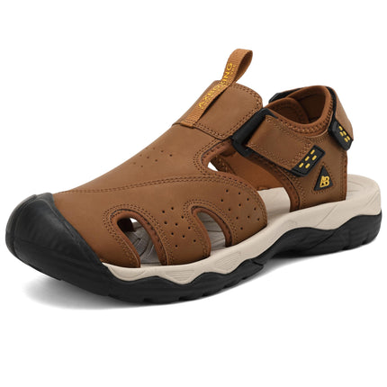 AX BOXING Sandals Men's Summer Velcro Trekking Sandals Breathable Sports Sandals Beach Sports Outdoor Sandals Non-Slip Hiking Sandals Size 41-45 EU