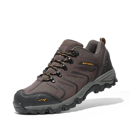 NORTIV 8 Men's Waterproof Hiking Shoes | Low Top Rubber Toe Cap Slip-Resistant Outsole Cushioned Comfort Provide Support for Hiking Trekking Outdoor Adventures