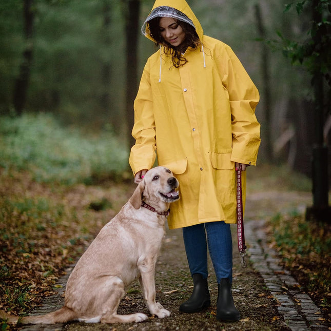 DREAM PAIRS Women's Wellington Boots, Waterproof Chelsea Boots | Lightweight and waterproof, non-slip tread sole, flexible, quick to put on and take off, for garden and walks