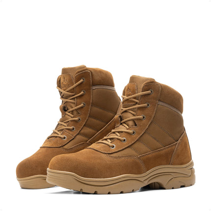 NORTIV 8 Men's Military Tactical Work Boots | Durable water resistant non-slip arch leather motorcycle combat boots combat boots combat boots hiking shoes