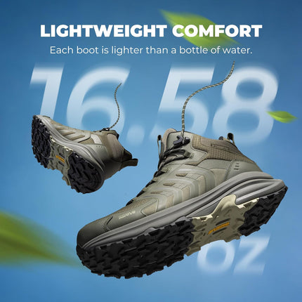 NORTIV 8 Armadillo FieldLite Men's Waterproof Pro Lightweight Outdoor Trekking Camping Climbing Shoes | 4-in-1 Rebound-Technologie SGS-Zugelassenen Wasserdichten Rutschfest Design Leichte Outdoor Trekking Camping Kletterschuhe