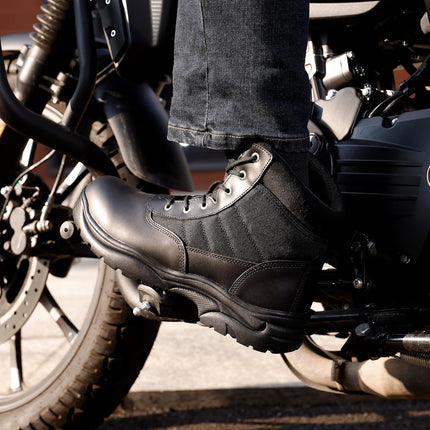 NORTIV 8 Men's Military Tactical Work Boots | Durable water resistant non-slip arch leather motorcycle combat boots combat boots combat boots hiking shoes