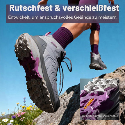 NORTIV 8 Women's Hiking Boots | 4-IN-1 Rebound Tech Leicht Wasserdicht Outdoor Trekking Rutschfest Bequem Knöchel Atmungsaktiv Boot für Camping Reisen