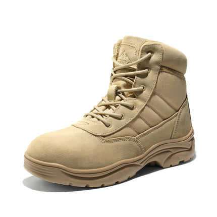 NORTIV 8 Men's Military Tactical Work Boots | Durable water resistant non-slip arch leather motorcycle combat boots combat boots combat boots hiking shoes