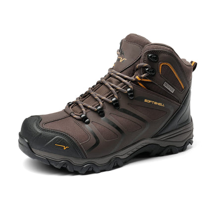 NORTIV 8 Men's Outdoor Shoes, Hiking Boots, Trekking & Hiking Shoes, Waterproof, Mid Climbing Shoes, Mountaineering, Climbing, Hiking | Non-slip durable ankle high waterproof removable shock absorbing padded insoles lightweight outdoor shoes