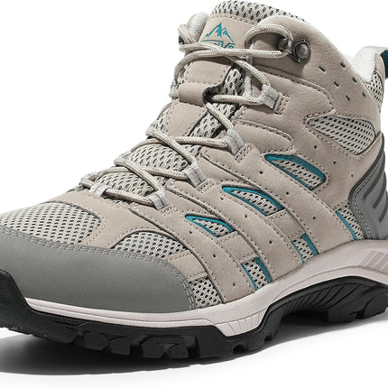 NORTIV 8 Women's Hiking Shoes, Trekking Shoes | Mesh upper breathable supportive heel outdoor shoes non-slip rubber outsole hiking boots hiking boots