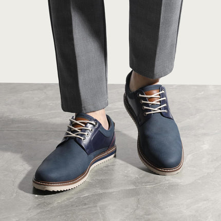 Bruno Marc Men's Lace-Up Shoes | Business suit shoes leisure derby casual shoes