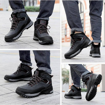 AX BOXING Hiking Shoes Men's Trekking Shoes Outdoor Hiking Boots Non-Slip Trekking Boots Camping Hiking Shoes EU 41-46