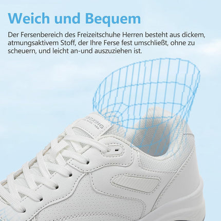 AX BOXING Shoes Men's Trainers Lightweight Casual Shoes Fashion Men's Shoes Sports Shoes Leather Walking Shoes Size 41-46 EU