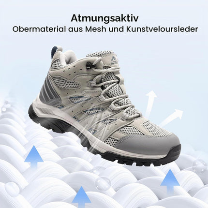 NORTIV 8 Women's Hiking Shoes, Trekking Shoes | Mesh upper breathable supportive heel outdoor shoes non-slip rubber outsole hiking boots hiking boots